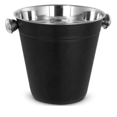 Imagem de Balde de Gelo em Aço Inox Onix 22 cm 4,20 Para Mesa - A.R Variedades M