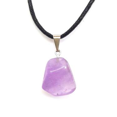 Imagem de Colar Pedra Ametista Signo Virgem Coragem e Confiança - Flash