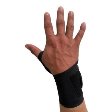 Imagem de Munhequeira Fitness Protetor De Punho Fitness Neoprene Tecido Duplo - 