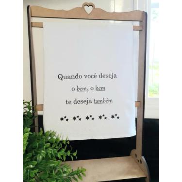 Imagem de PANO DE PRATO/COPA PERSONALIZADO.  100% algodão, tam. 50x75cm - DONA L