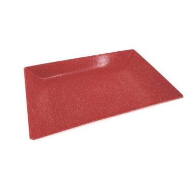 Imagem de Travessa Retangular Média Vermelho Mogno Plástico - EVO