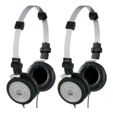 Imagem de Kit 2 Fones Akg K414 K 414 Original Profissional Músico Pro