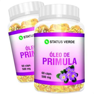 Imagem de 2 Potes Óleo de Primula Kit 120 Cáps - Status Verde