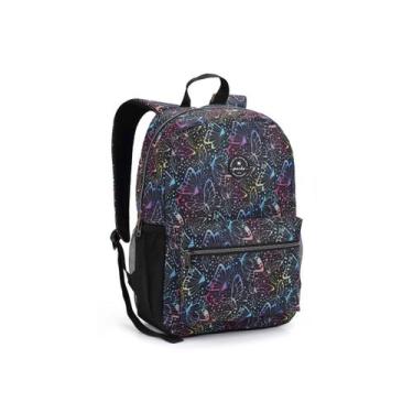 Imagem de Mochila Juvenil Bolsa Grande Espaçosa Reforçada Feminino - Seanite, Pr
