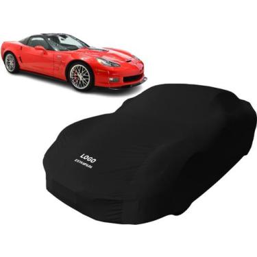 Imagem de Capa Automotiva Tecido Helanca Carro Esportivo Corvette Zr1 - Mz, Pret