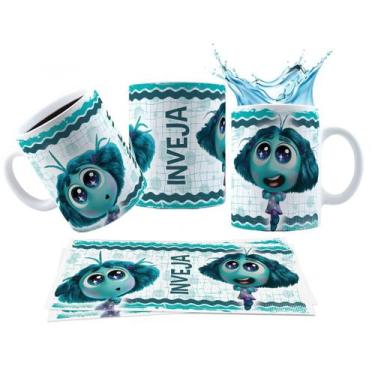 Imagem de Caneca 325ml Divertidamente 2 Personagens Tristeza Ansiedade - LARANJA