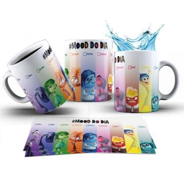 Imagem de Caneca 325ml Divertidamente 2 Mood do Dia Ansiedade Tristeza - LARANJA