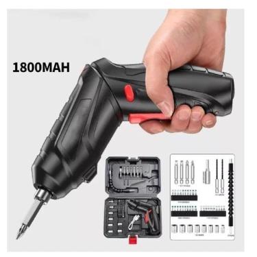 Imagem de Kit Parafusadeira e Furadeira Elétrica Sem Fio 47 Chaves Fenda Philips