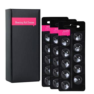 Imagem de LA FEE Cúpulas De Aparelho Auditivo Para Oticon Minifit Cúpulas Baixas De Ventilação Única 8 Mm (30 Pacotes), Cúpulas Universais Para Suprimentos De Aparelho Auditivo Oticon