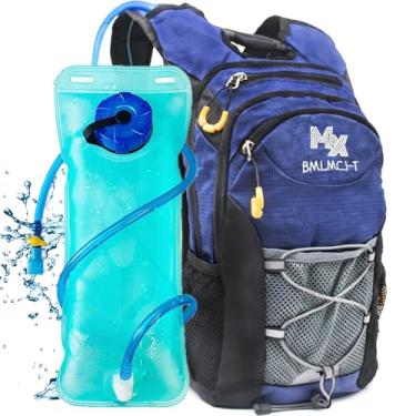 Imagem de Mochila de água com bexiga de água de 2L - Mochila de hidratação isolada à prova d'água para mulheres e homens Mochila de hidratação leve tática de 25L com armazenamento para caminhadas, corrida, cicl