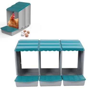 Imagem de Caixas de Nidificação de Frango, Caixas Modulares de Postura de Frango PP, Caixa de Ninho de Aves para Postura de Ovos, Caixas de Nidificação de Galinheiro para Galinhas, Patos