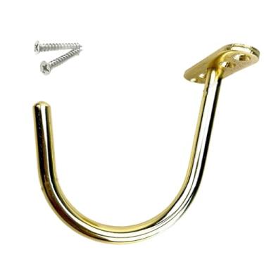 Imagem de menolana Haste de ponte de gancho para taco de bilhar de sinuca e gancho de rack de bola com parafusos, gancho de taco de sinuca de metal