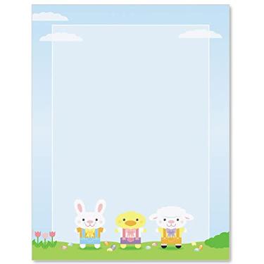 Imagem de Paperdirect Papel de papelaria, papel de borda, papel timbrado 21 x 28 cm, 25 folhas, papel de escrita premium elegante, papel decorativo para impressora