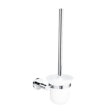 Imagem de Acessórios de banheiro polidos Suporte para papel higiênico Gancho para roupão Suporte para saboneteira Toalheiro Suporte para escova de vaso sanitário de aço inoxidável 304, suporte para escova