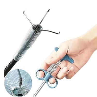 Imagem de Desentupidor de Cano Flexível com Espiral, 3 Metros, Garra Gancho