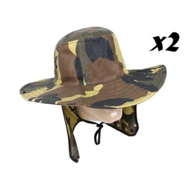 Imagem de Kit 2 Chapéus Pescador C/ Protetor De Nuca - Várias Cores - Nacional, 