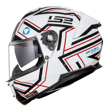 Imagem de Capacete LS2 FF808 Stream II Maze Branco e Preto