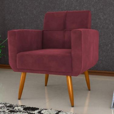 Imagem de Poltrona Veludo 69cm Havanna Matrix