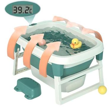 Imagem de Banheira Bebê + Termômetro 100 Litros Para Criança De 0 A 12 Anos - Ti