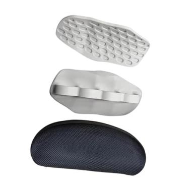 Imagem de oshhni 1 Par de elevador de peso Grips Silicone Grip almofadas Segurando intensificadores para homens garotas de ginástica para calistenia Exercício de, Cinza