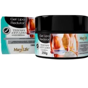Imagem de Gel Desodorante Lipo Redutor Mary Life Termo Ativado Pote 250g