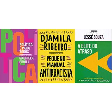Imagem de Kit 3 livros Política é para todos + Pequeno manual antirracista + elite do atraso