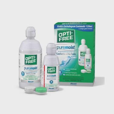 Imagem de Kit solução para lentes opti-free puremoist 300ML grátis frasco 120ML