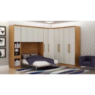 Imagem de Modulado Completo Casal 6 Portas 6 Gavetas - Linea-Cumaru/Fendi - Móveis Novo Horizonte