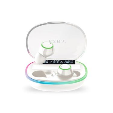 Imagem de Fones de Ouvido Bluetooth Sem Fio-Bluetooth 5.3 TWS, 4h Música/Chamada,380h Standby,Caixinha 500mAh,2.4GHz-2.48GHz-EZRA (Branco)