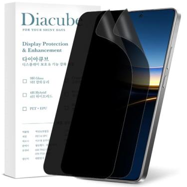 Imagem de DIACUBE Pacote com 2 protetores de tela de privacidade fosco antirreflexo para Xiaomi Poco F7 Pro/Poco F7 Ultra [Desbloqueio de ID de impressão digital 0,1S] [Película flexível de PET antiespião