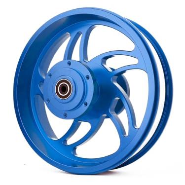 Imagem de BeaxTurbo Racing Upgrade Parts CNC Aluminum Rear Wheel hub-Future Storm Design for LOSI Promoto mx1/4 (Blue)
