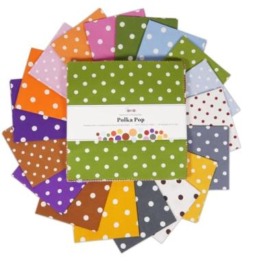 Imagem de Soimoi 40 peças de pacotes quadrados de tecido de algodão pacotes de berloques para acolchoamento, bolos de quatro camadas de gordura, quadrados de colcha pré-cortados 25,4 x 25,4 cm, pacote de tecido