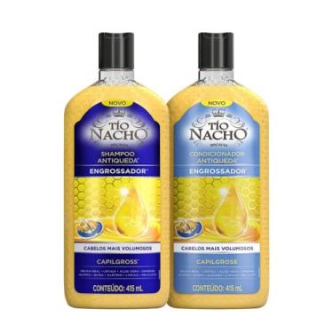 Imagem de Kit Shampoo e Condicionador Cabelos Ralos - Tio Nacho - Genomma