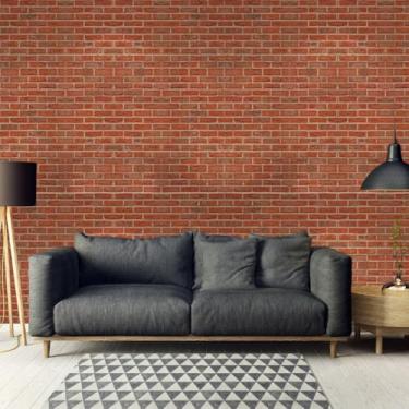 Imagem de Papel De Parede Adesivo Lavável Tijolo Aparente Bem Estar