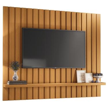 Imagem de Painel Para Tv 60 Pol Ripado 160cm Conect B01 Cinamomo - Lyam Decor