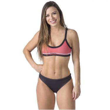 Imagem de Sunkini pro line salmão e preto kauna swim, P