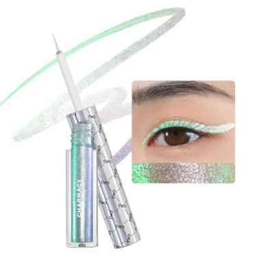 Imagem de CHARMACY Delineador Líquido Chameleon, Glitter Altamente Pigmentado, Metálico, Multicolorido, À Prova D'Água, Ponta Ultrafina, Longa Duração, De Manchas (#307)