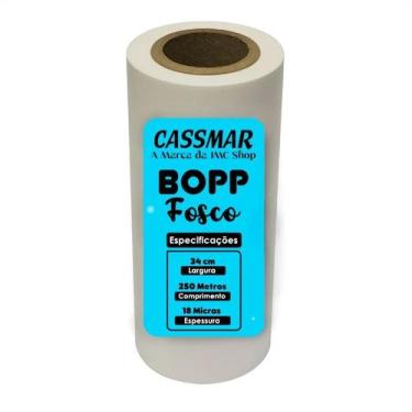 Imagem de Bobina Bopp Fosco Para Laminação A3 34cmx250m Cassmar 01un