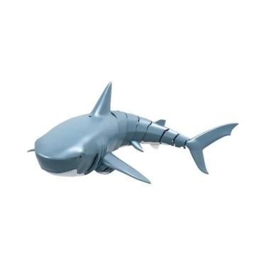 Imagem de Brinquedo Submarino Tubarão RC Com Controle Remoto, Luzes E Spray De Á