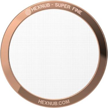 Imagem de HEXNUB - Filtro de metal reutilizável para cafeteira AeroPress, filtro de aço inoxidável para prensa de café AeroPress Original & Go, café encorpado mais do que filtros de papel - malha de cobre