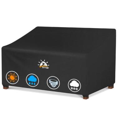 Imagem de Capa de poltrona de pátio Zettum de 2 lugares 48 cm à prova d'água 600