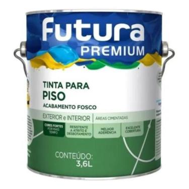 Imagem de Tinta Acrílica Fosca Base Agua Piso Futura Premium 3,6 Cores, VERDE