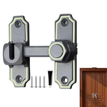 Imagem de Fechadura Deslizante Para Portões,Ferragens Para Trincos De Portas - Fechos Resistentes Para Garagem Janela Provador Banheiro Armário De Vinhos E Gaveta