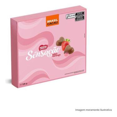 Imagem de Caixa De Presente Bombons Sensação 120g Brasil Cacau