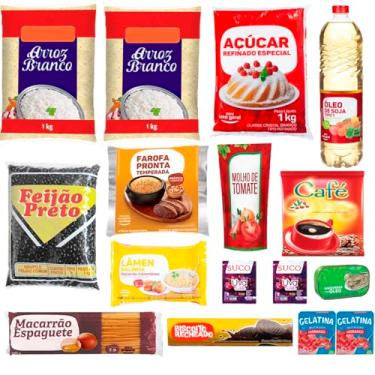 Imagem de Cesta Básica Doação Alimentos Essenciais