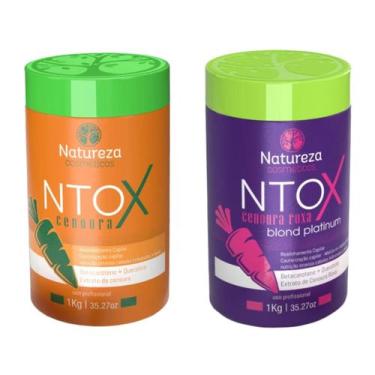 Imagem de Kit Ntox Cenoura Redutor Volume Realinhamento Profissional N Cenoura R