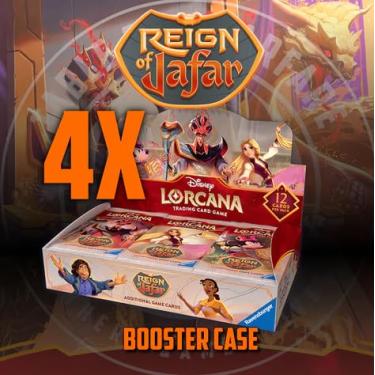 Imagem de Reign of Jafar Sealed Booster Case (4 Booster Boxes) Trading Card Game Factory Sealed for Collectors & Retailers