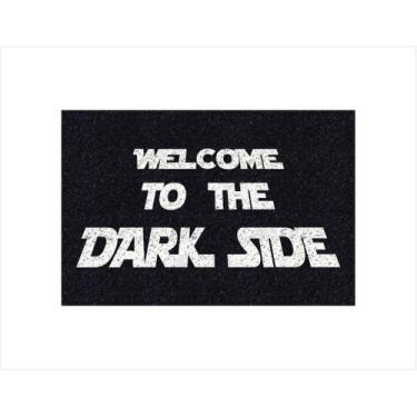Imagem de Tapete Capacho Welcome Dark Side 60x40 - Preto - MEGATAP