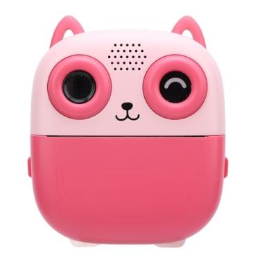 Imagem de GLOGLOW Impressão Térmica Portátil 48MP 1080p Câmera de Impressão Instantânea Dual HD Câmera para Crianças Viagens de Vídeo Absdigital Music Play Play 1300mAh Battery (Rosa)