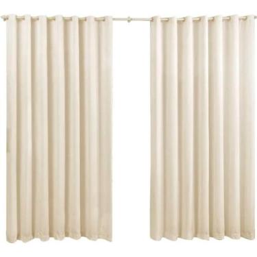 Imagem de Cortina Roma Em Microfibra Palha 2,20x1,70m - Sofisticada Moda Casa